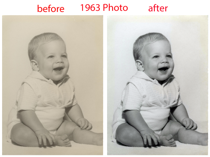 1963 photo of baby