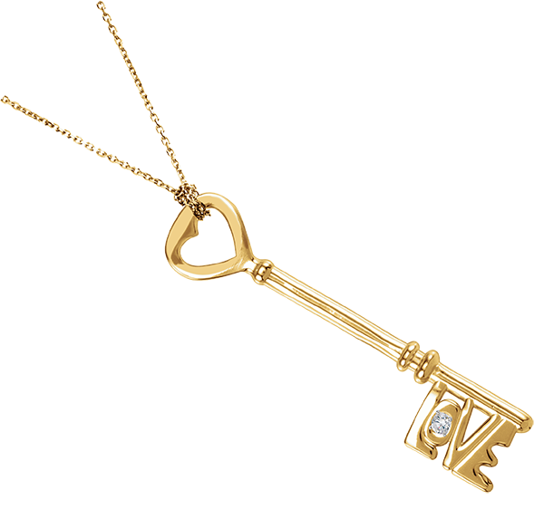Love is the key® jewelry piece