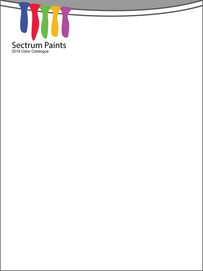 catalog cover for paint store