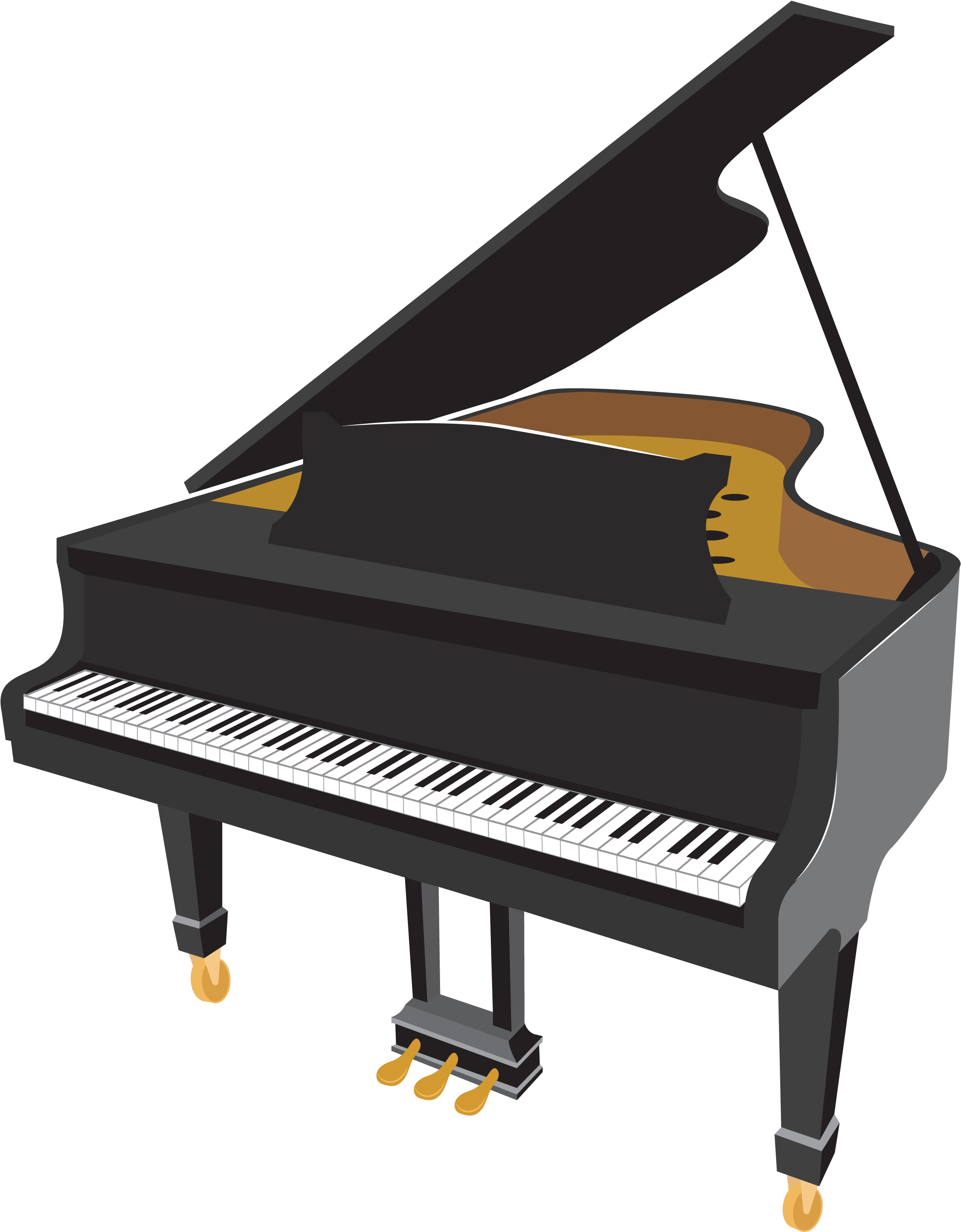 Illustration of a grand piano.